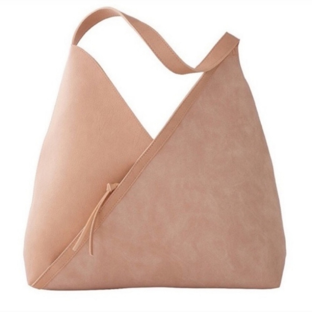 Ulta Pink Faux Suede/LeatherTote